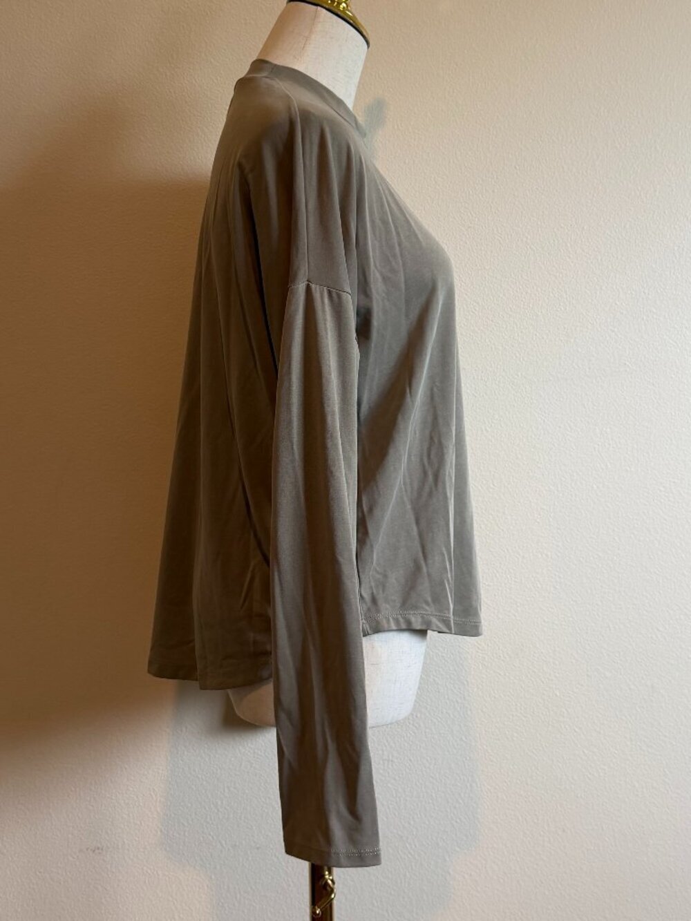 Madewell Green Dolman Sleeve Long Sleeve Tee - Size M Sage Green - Picture 3 of 9